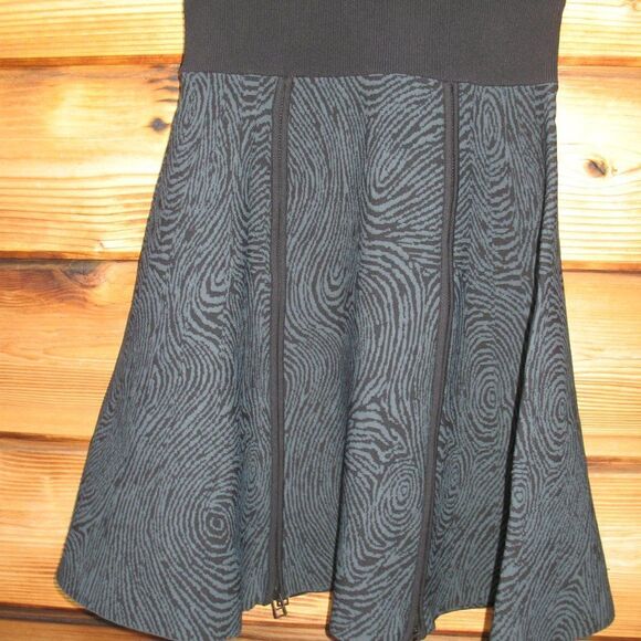 NWOT Opening Ceremony Green Black Knit Zip Dress - Picture 6 of 11